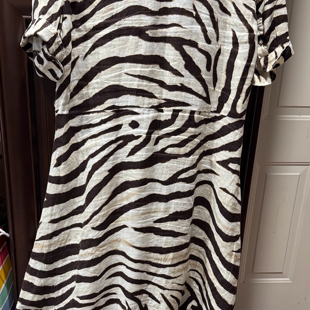 Ralph Lauren Zebra Print Size 12 Dress - Picture 4 of 6
